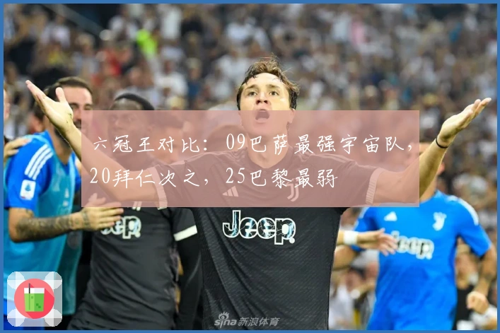 六冠王对比：09巴萨最强宇宙队，20拜仁次之，25巴黎最弱